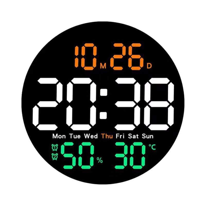 Round Digital Wall Clock | Sanivari