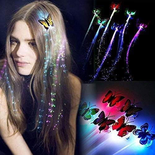 Butterfly Wire Light Hair Clip – LED Party Accessory | Sanivari