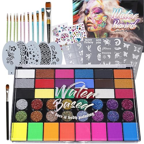 Professional Face Painting Kit – 42 pcs