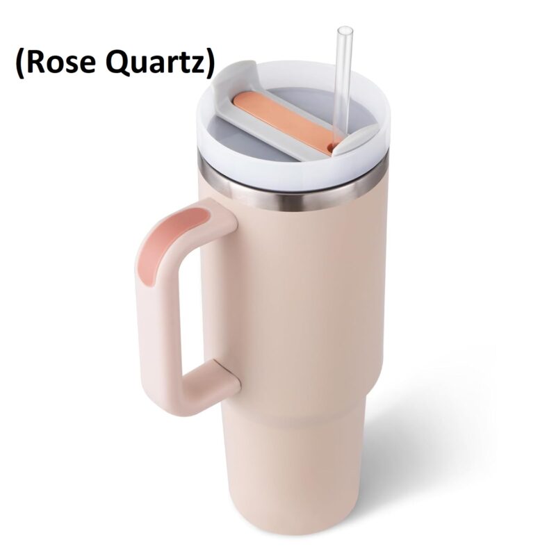 HEAVY Vacuum Insulated Tumbler (Rose Quartz)