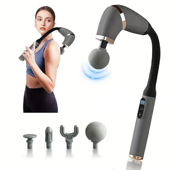 U Shape Massage Gun with Extension Handle