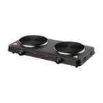 2 Burner Electric Hot Plate Stove with Adjustable Temperature Control for Indian Kitchen