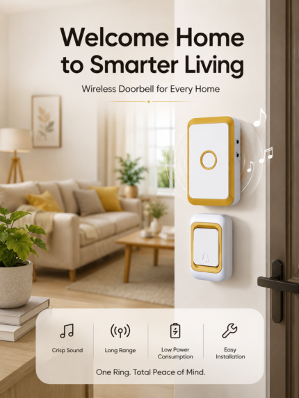 Wireless Doorbell KIT WHITE - features