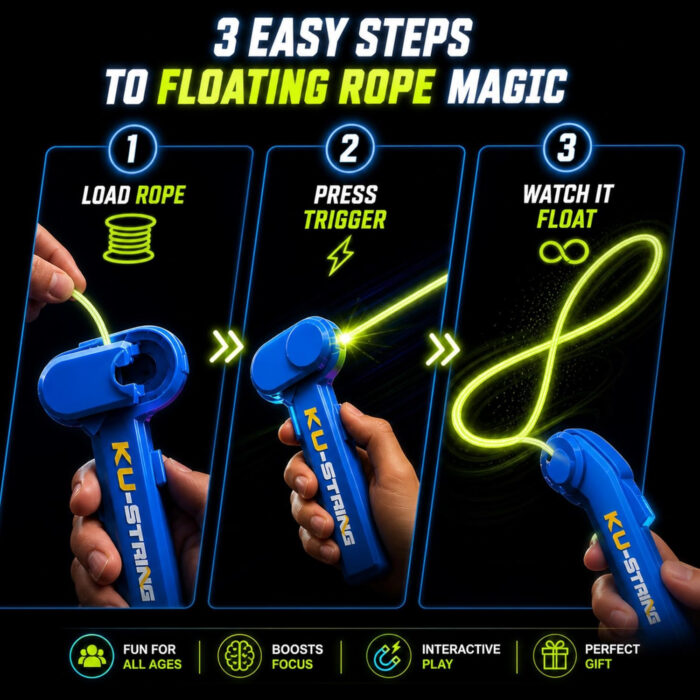 Rope Launcher Toy Gun - usage example