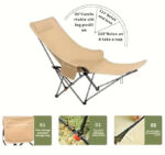 Camping Chair with Footrest - usage example