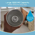 1200ML PLASTIC TUMBLER - dimensions and specifications