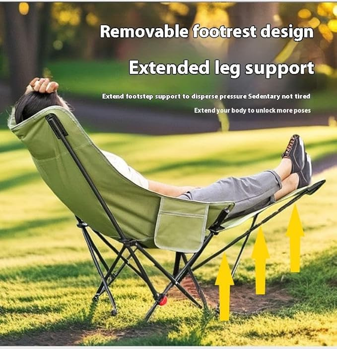 Camping Chair with Footrest - design