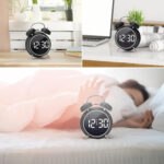 TWIN BELL LED CLOCK - dimensions and specifications