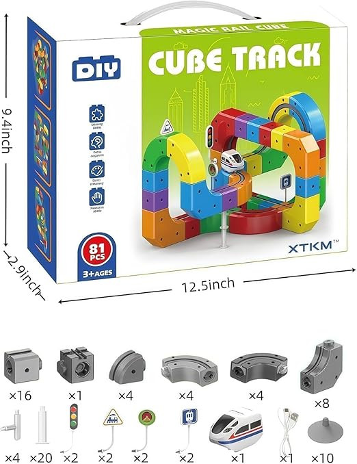 DIY CUBE TRACK - dimensions and specifications