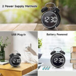 TWIN BELL LED CLOCK - gallery image 8