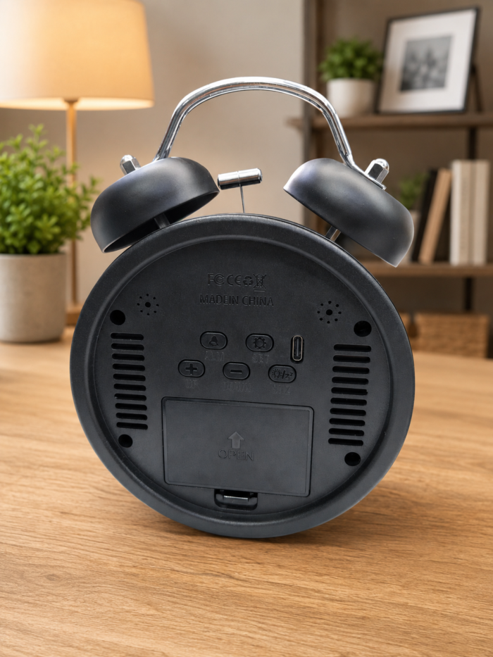TWIN BELL LED CLOCK - product details