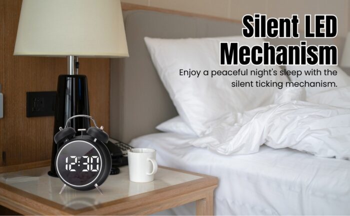 TWIN BELL LED CLOCK - gallery image 11