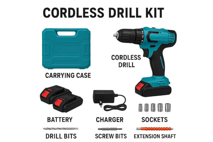 CORDLESS DRILL SET DOUBLE - gallery image 9