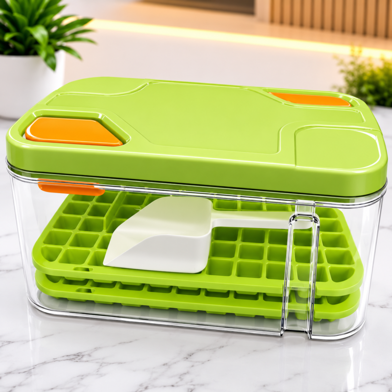 ICE CUBE BOX WITH - features