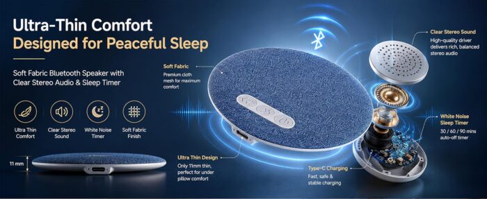 Bluetooth Pillow Speaker - gallery image 14