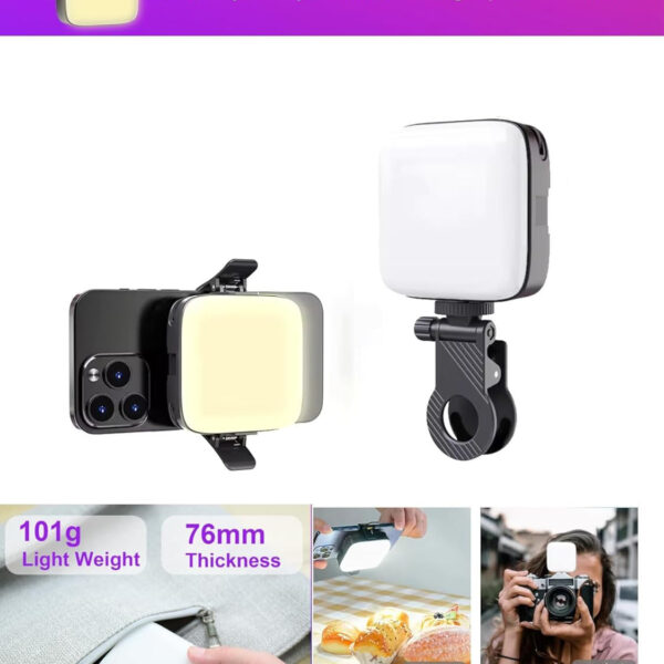 Rechargeable LED Video Light - features