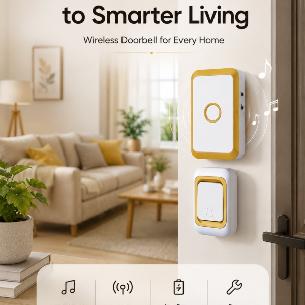 Wireless Doorbell KIT WHITE - features